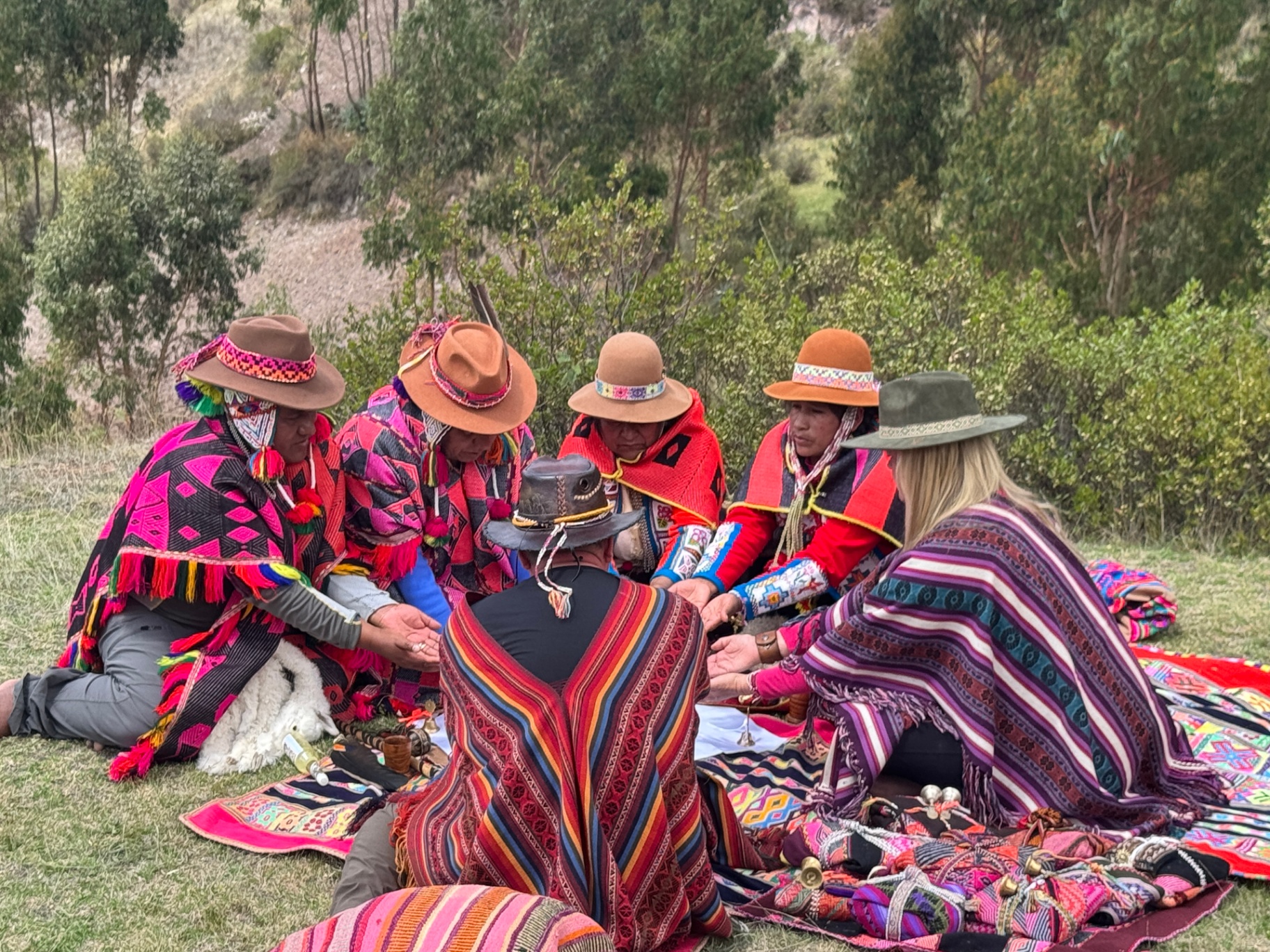 Ceremony with Q'ero shamans in the Andes