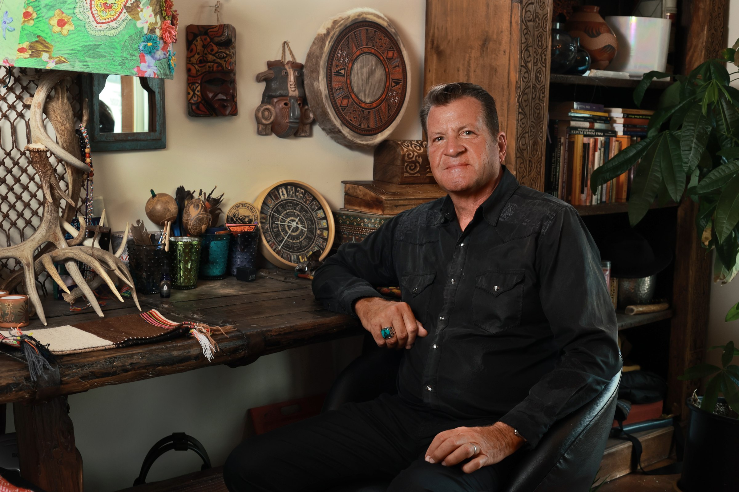 John Whitehorse, shamanic practitioner, filmmaker and author, in his study