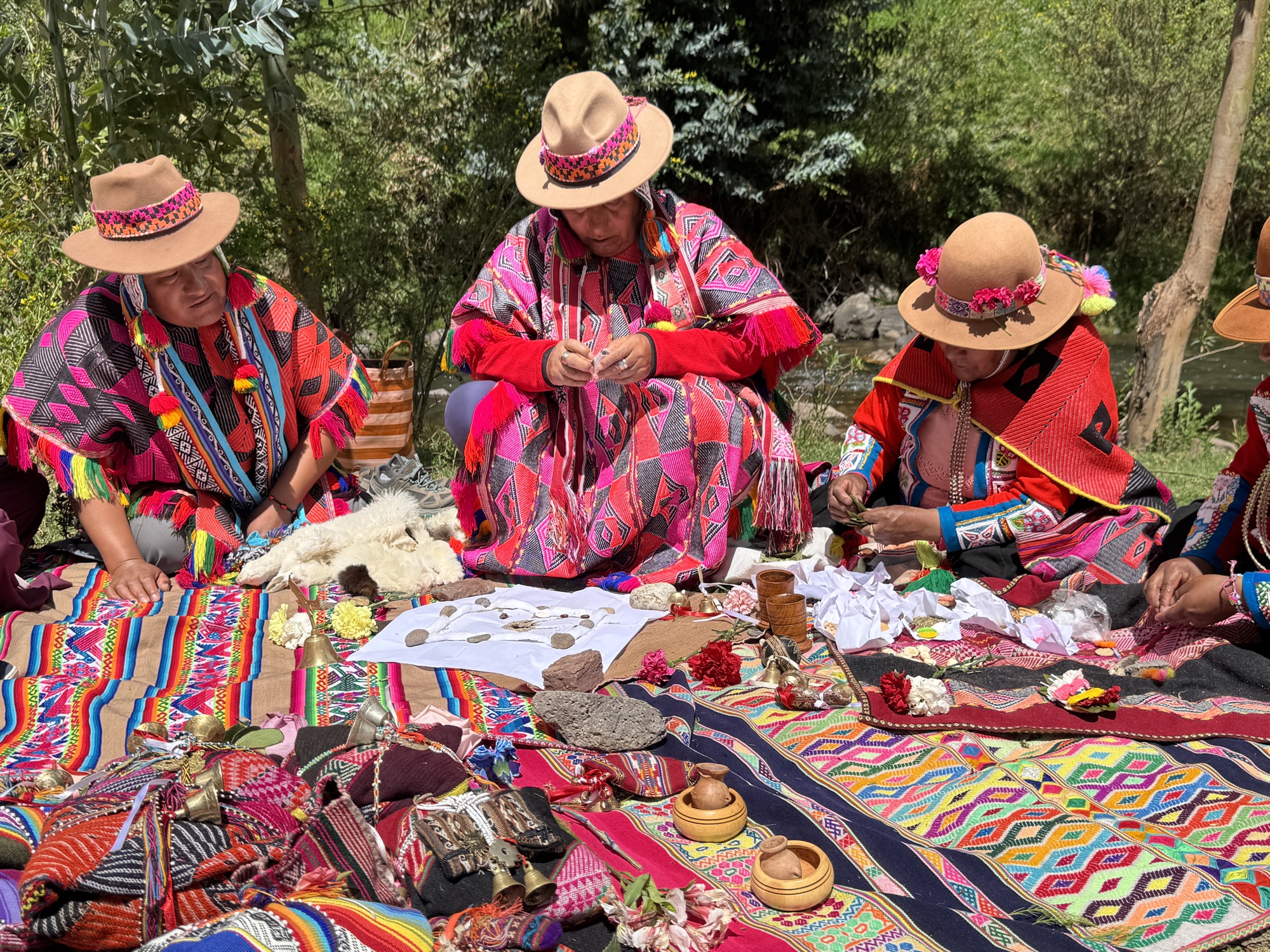 Q'ero paqos weaving and working with sacred textiles in the Andes - Shamanic Trekker